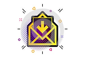 Mail icon. Envelope symbol. Inbox message sign. Vector
