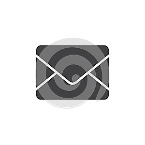 Mail icon , message solid logo illustration, envelope pict