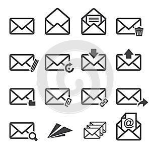 Mail icon set