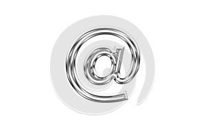 Mail icon silver photo