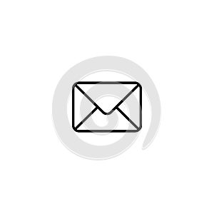 Mail Icon Vector in Line Style. Email, Envelope, Message Sign Symbol