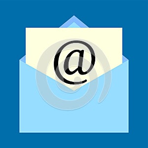 Mail icon vector sign symbol isolated. Vector illustration