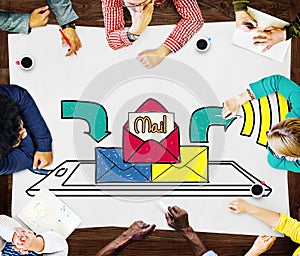 Mail Inbox Message Communication Technology Concept photo
