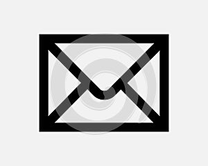 Mail Line Icon Email Envelope Message Letter Post Postal Communication Newsletter Correspondence Business App Vector Symbol Sign