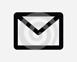 Mail Line Icon. Email Letter Envelop Message App Postal Communication Newsletter Postage. Clipart Artwork Symbol Sign Vector EPS