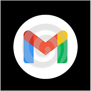 Mail M vector icon typography. M letter icon