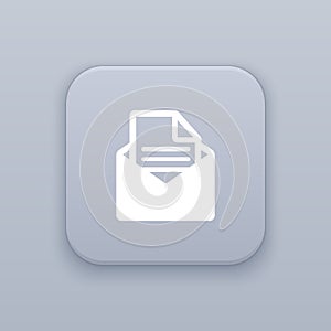 Mail, message button, best vector