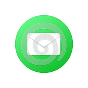 Mail, message envelope icon vector for web or mobile app