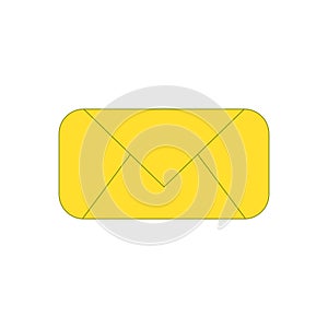 Mail or message/SMS icon. Concept of fast internet mail/SMS. text message vector icon, speech bubble symbol. Modern, simple flat