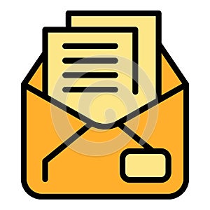 Mail offer icon vector flat