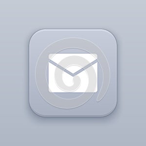 Mail, post button, best vector