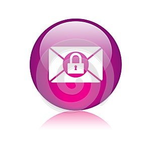 Mail protection icon web button