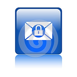 Mail protection icon web button