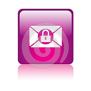 Mail protection icon web button