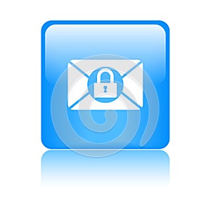 Mail protection icon web button