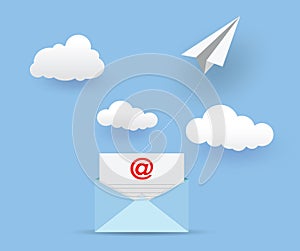 Mail sent and Email marketing concept.