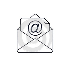 Mail vector icon. E-mail icon, Envelope illustration. Address symbol for web, contacts or communication business letter