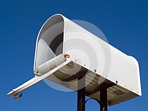 Mailbox with blue sky