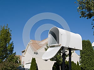 Mailbox with blue sky
