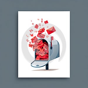 Mailbox is full of red envelopes