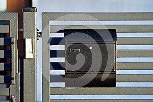 Mailbox on gate