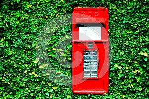 The mailbox at the green gate