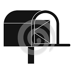 Mailbox icon, simple style