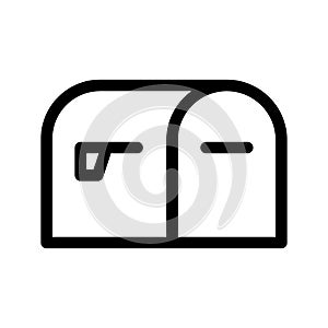 Mailbox Icon Vector Symbol Design Illustration