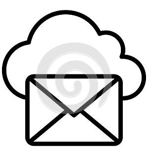 Mailbox Isolated Vector Icon that can easily modify or edit.