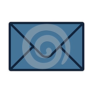 Mailbox line isolated vector icon can be easily modified and edit