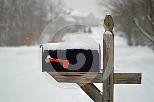 Mailbox in the Snow