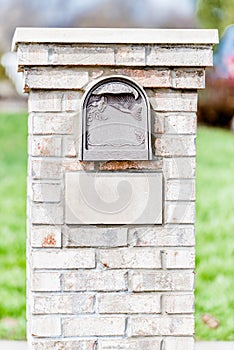 Mailbox in urban area on a sunny day