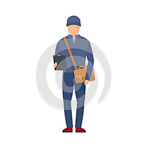 Mailman icon, flat style