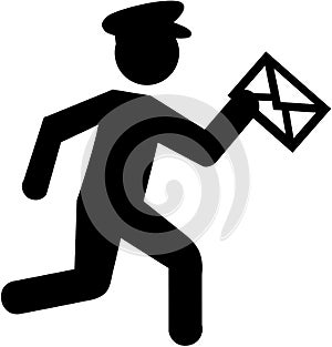 Mailman pictogram vector