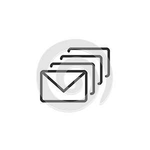 Mails outline icon