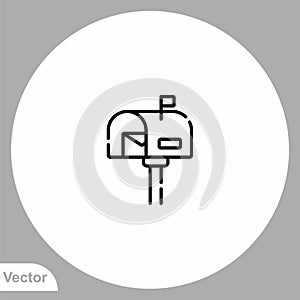 Mails vector icon sign symbol