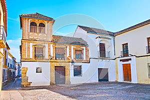 The Maimonides Square in Juderia, Cordoba, Spain photo