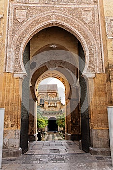 Main access to Cathedral Mosque Patio in Cordoba photo