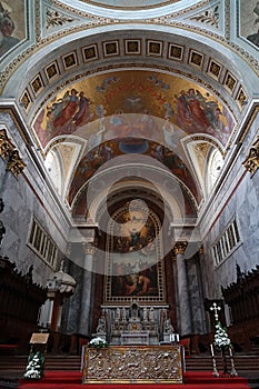 Main altar of Esztergom Primatial Basilica of the Blessed Virgin Mary Assumed Into Heaven and St Adalbert. photo