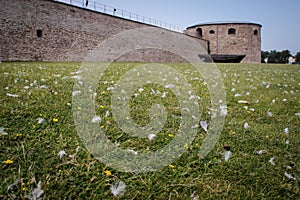 The main attraction of the city is the medieval stone Kalmar Fortress with tourists. In the province of Smaland in Sweden. one of