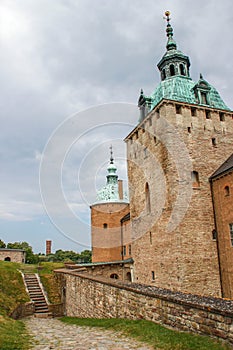 The main attraction of the city is the medieval stone Kalmar Fortress with tourists. In the province of Smaland in Sweden. one of