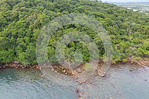 The main beach in Koh Rong Samloem