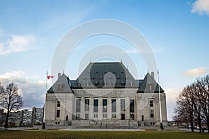 Main Building and headquarters of the Supreme Court of Canada, in Ottawa, Ontario.