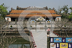 The main building of the Imperial City of Hue, Vietnam photo
