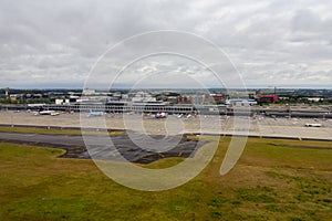 The main building and main tarmac of Brussels South Charleroi Airport