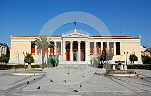 Main building of the old university of Athens, Greece
