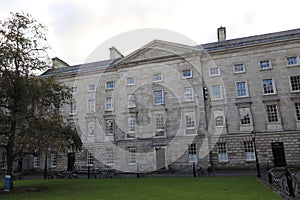 Main building of Trinity College in Dublin - Ireland elite educational university - Ireland tourism