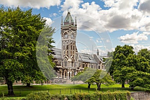 Main building of University of Otago in Dunedin, New Zealand