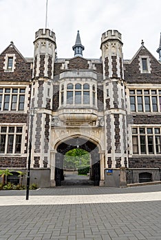 Main building of University of Otago in Dunedin, New Zealand