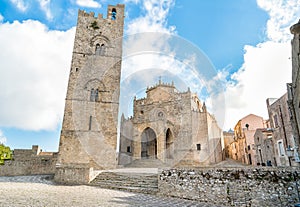 Main Cathedral of Erice, province of Trapani. Sicily